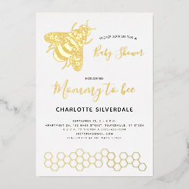 Bee Baby Shower Folieneinladung