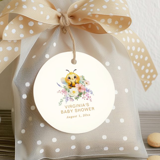 Bee Baby Shower Geschenkanhänger (Bee Baby Shower Favor Tags by Painted Paperie
)