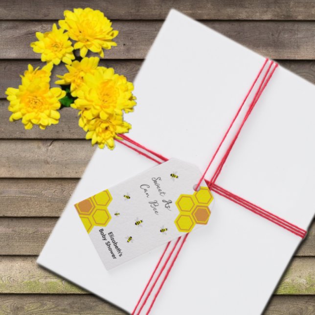 Bee Baby Shower Geschenkanhänger (Von Creator hochgeladen)