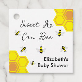 Bee Baby Shower Geschenkanhänger