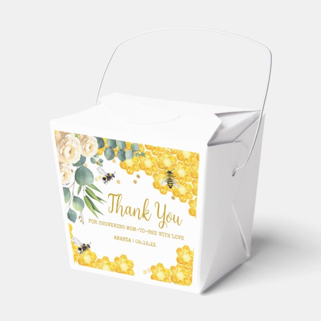 Bee Baby Shower Geschenkschachtel (Vorderseite)