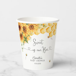 Bee Baby Shower Pappbecher