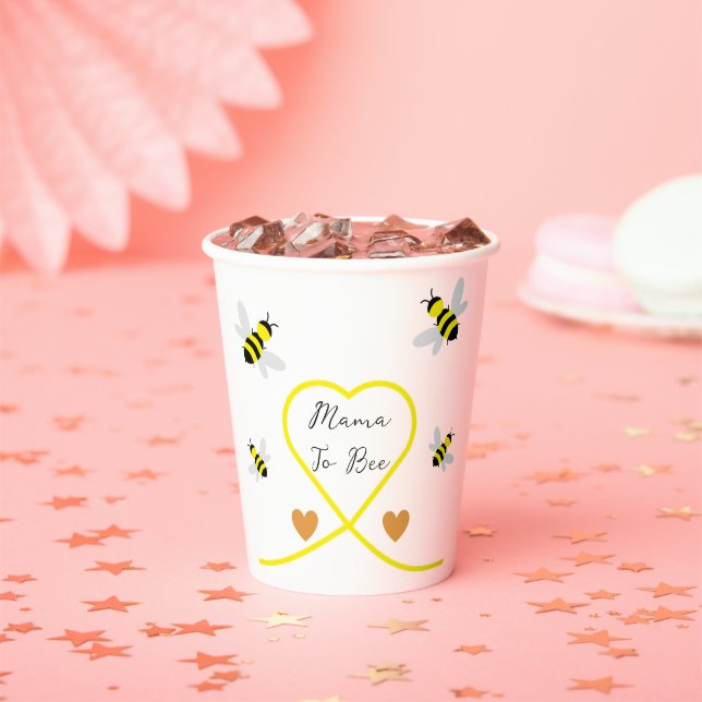 Bee Baby Shower Pappbecher (Insitu)