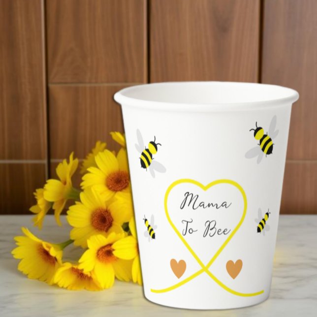 Bee Baby Shower Pappbecher (Von Creator hochgeladen)