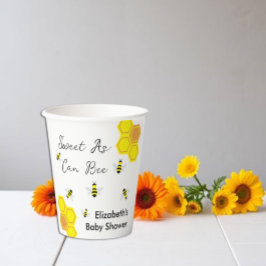 Bee Baby Shower Pappbecher