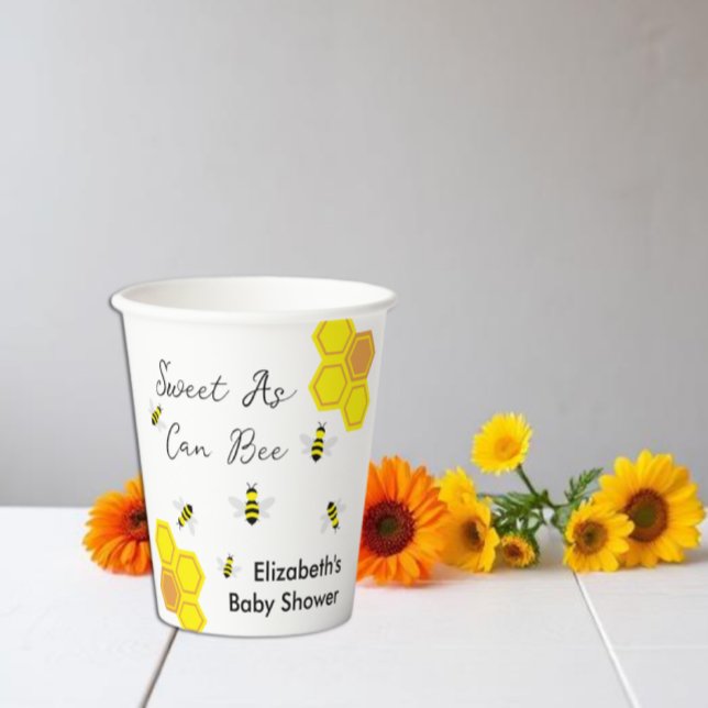 Bee Baby Shower Pappbecher (Von Creator hochgeladen)