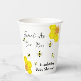 Bee Baby Shower Pappbecher