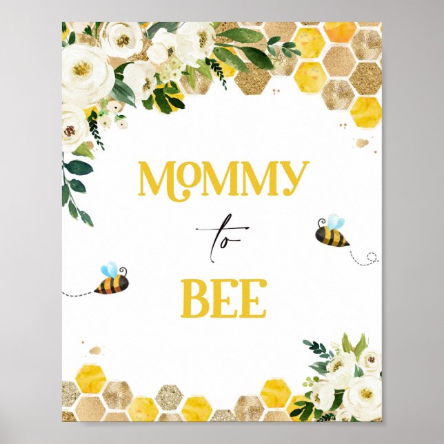Bee Baby Shower Party signieren Mommy zu sein Deko (Vorne)