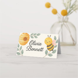 Bee Baby Shower Place Card Platzkarte