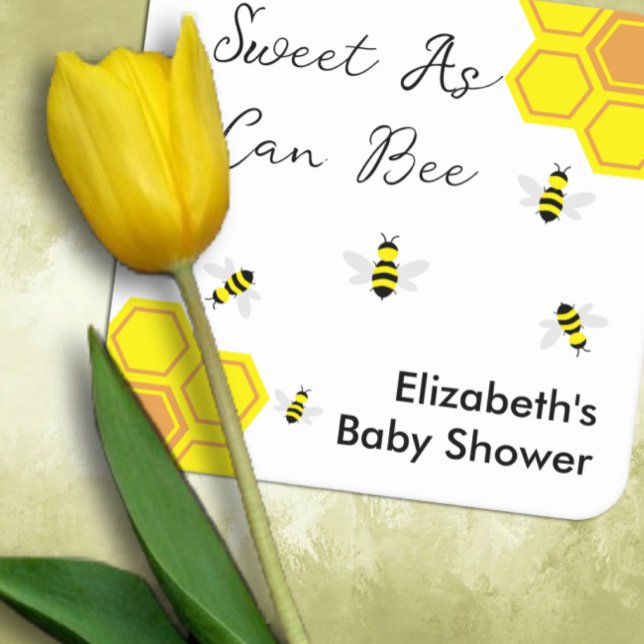 Bee Baby Shower Rechteckiger Pappuntersetzer (Von Creator hochgeladen)