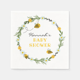 Bee Baby Shower Serviette