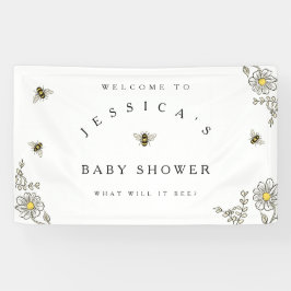 Bee Baby Shower Willkommen bei der Dusche der Humm Banner
