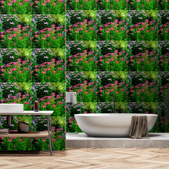 Bee Balm Tapete (Badezimmer)