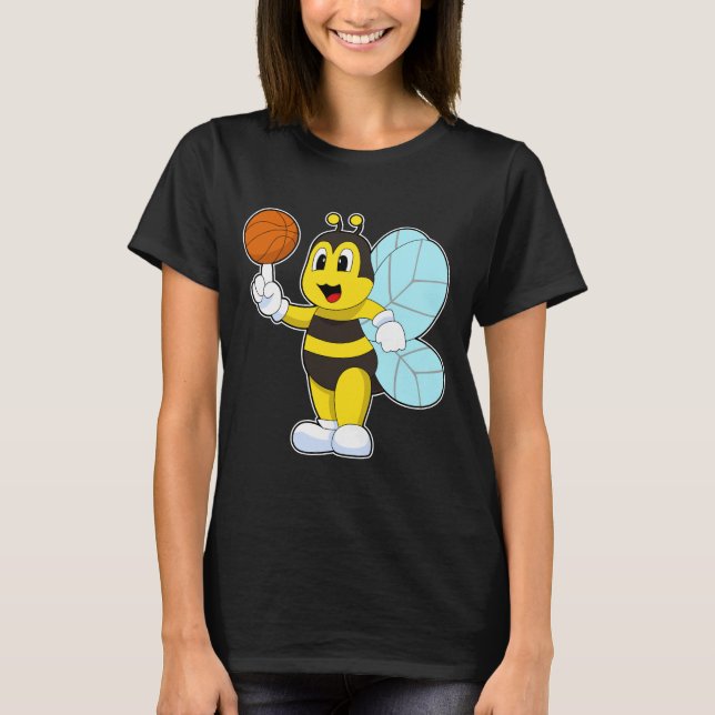 Bee Basketball-Spieler Basketball T-Shirt (Vorderseite)