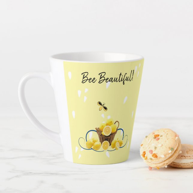 Bee Beautiful Latte Tasse (Beispiel)