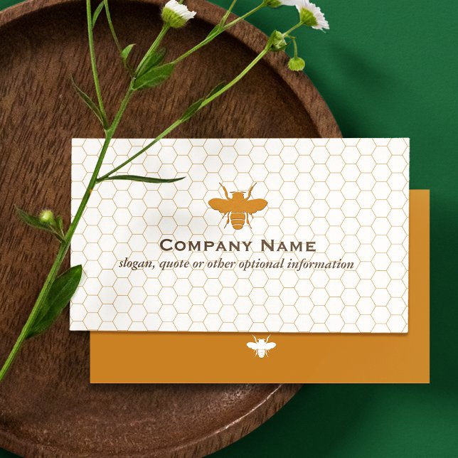 Bee BeeKeeper Honey Apairist Business Card Visitenkarte (Von Creator hochgeladen)