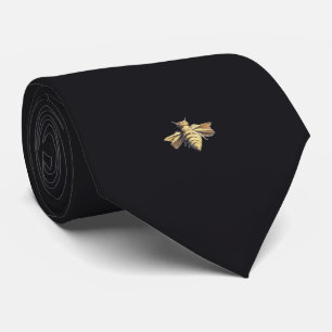 Bee – Biene – black – schwarz Krawatte