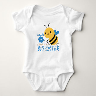Bee Big Sister Pregnancy Announcement Toddler Baby Strampler