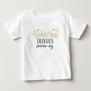 Bee Birthday Beeday ANY AGE T - Shirt