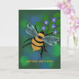 Bee Birthday Faltkarte Karte