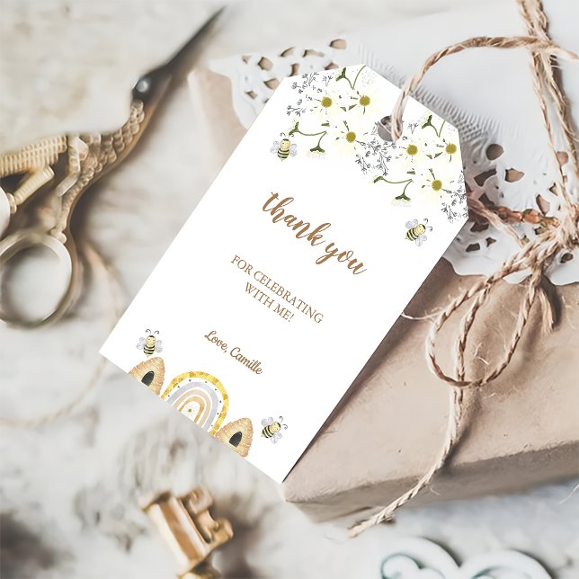 Bee Birthday Geschenkanhänger (Von Creator hochgeladen)