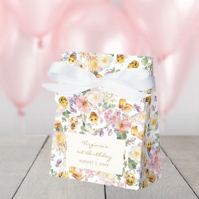 Bee Birthday Geschenkschachtel (Bee Birthday Favor Boxes
)