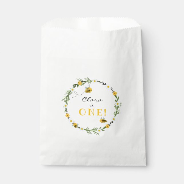 Bee Birthday Geschenktütchen (Vorderseite)
