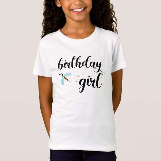 Bee Birthday Girl Shirt (Vorderseite)