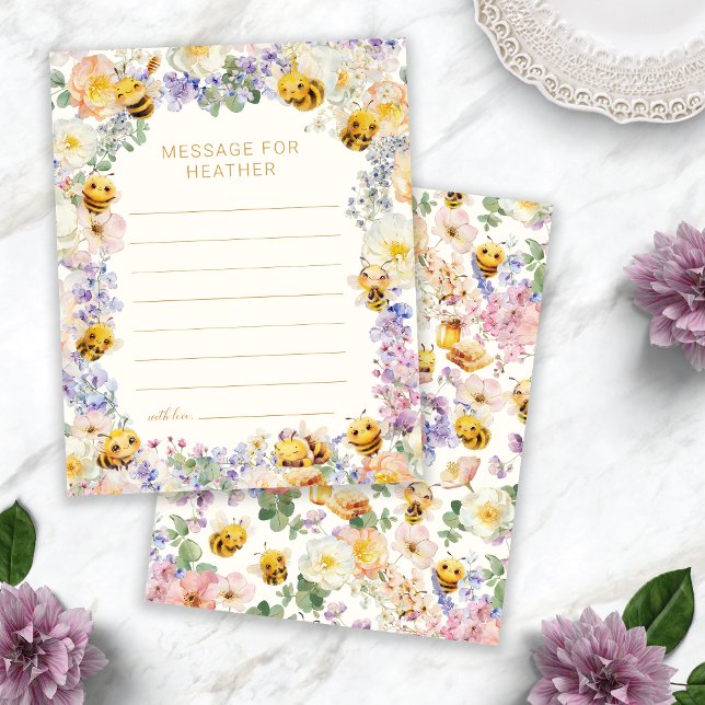 Bee Birthday Message Card (Bee Birthday Message Card
)