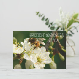 Bee & Blossom | Personalized Name Greeting Car Begleitkarte