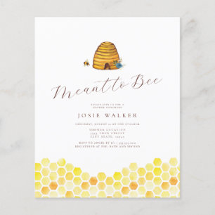 Bee Bridal Dusche Einladung
