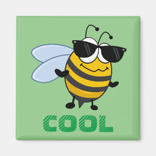 Bee Cool Funny Trendy Bee Personalized Magnet