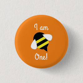 Bee Day Niedlich Kid's Birthday Button