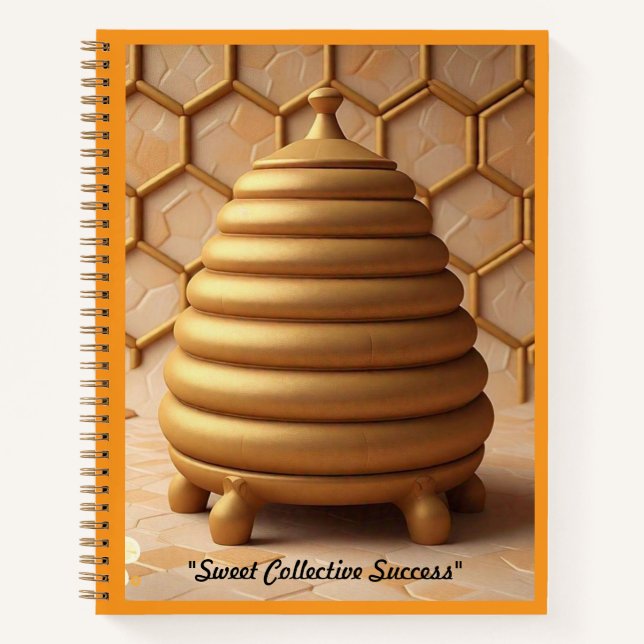 "Bee Delightful Design" Notizbuch (Vorderseite)