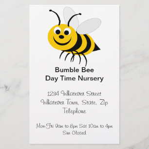 Bee Design Day Nursery Flyer