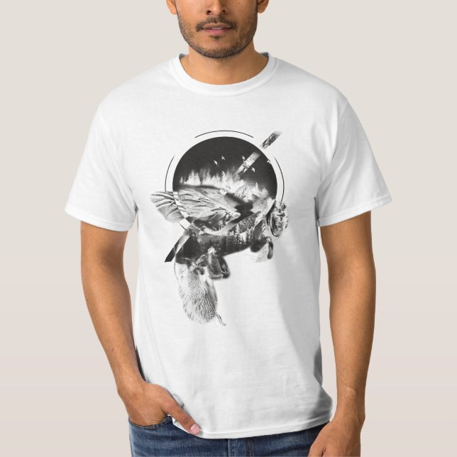 Bee Design Double Exposed T-Shirt (Vorderseite)