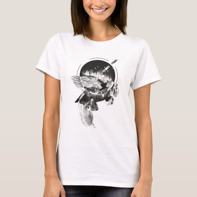 Bee Design Double Exposed T-Shirt (Vorderseite)