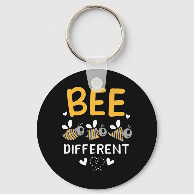 Bee Different Schlüsselanhänger (Vorderseite)