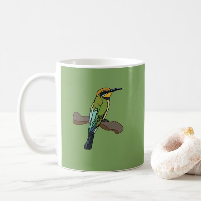 Bee-Eater Bird Art Collection Kaffeetasse (Mit Donut)