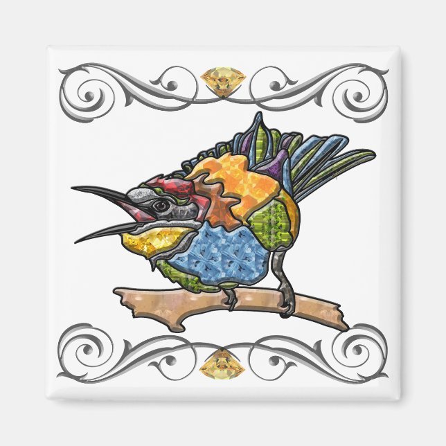 Bee Eater Bird Magnet (Vorne)
