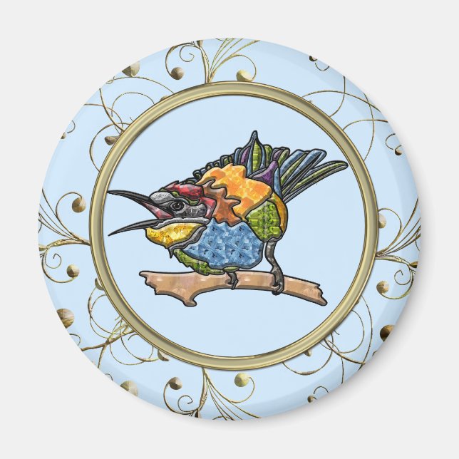 Bee Eater Bird Magnet (Vorne)
