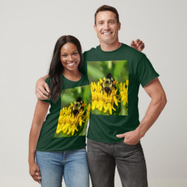 Bee Feasting on Butterfly Weed Wildflowers T-Shirt