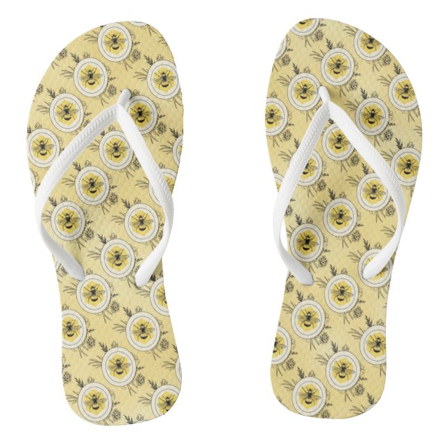 Bee Flip Flops (Fußbett)