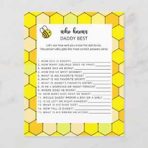 Bee floral Wer DADDY am besten kennt