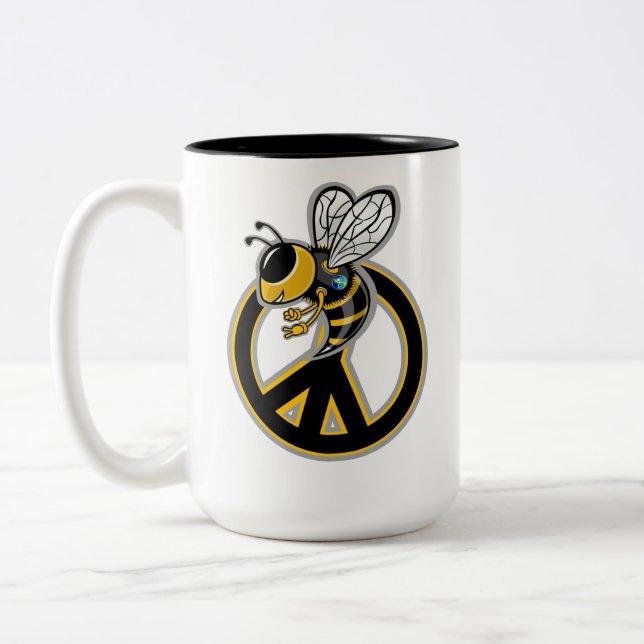 BEE FRIEDEN  ZWEIFARBIGE TASSE (Links)