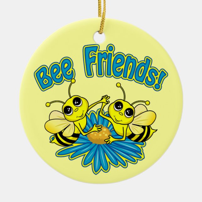 Bee Friends Keramik Ornament (Vorne)