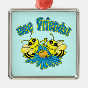 Bee Friends Silbernes Ornament