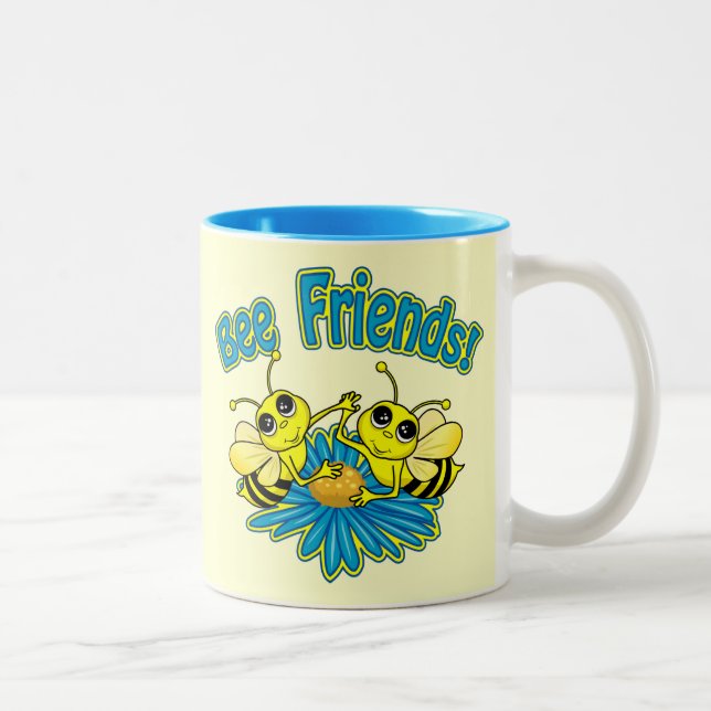 Bee Friends Zweifarbige Tasse (Rechts)