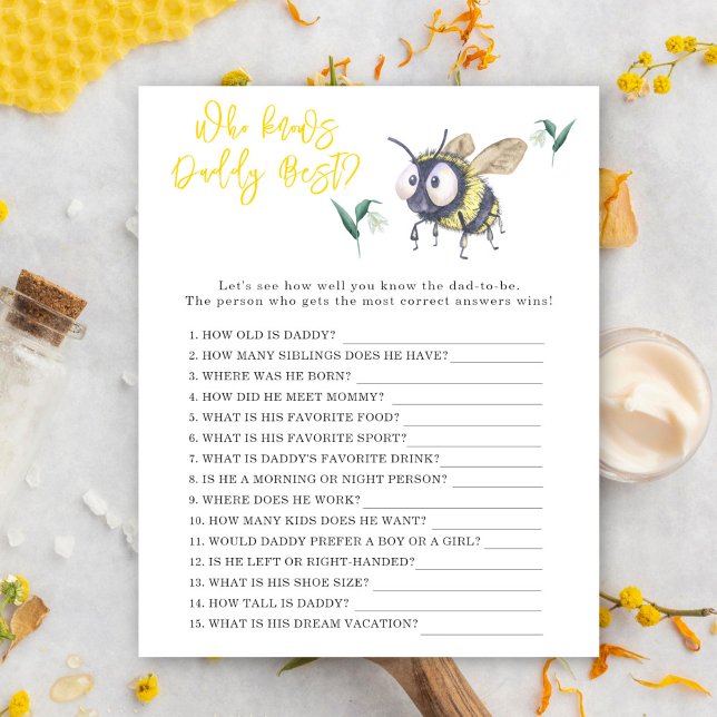 Bee - Game Who kennt Daddy am besten (Von Creator hochgeladen)
