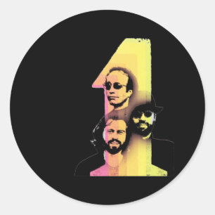 Bee Gees Number Ones Runder Aufkleber